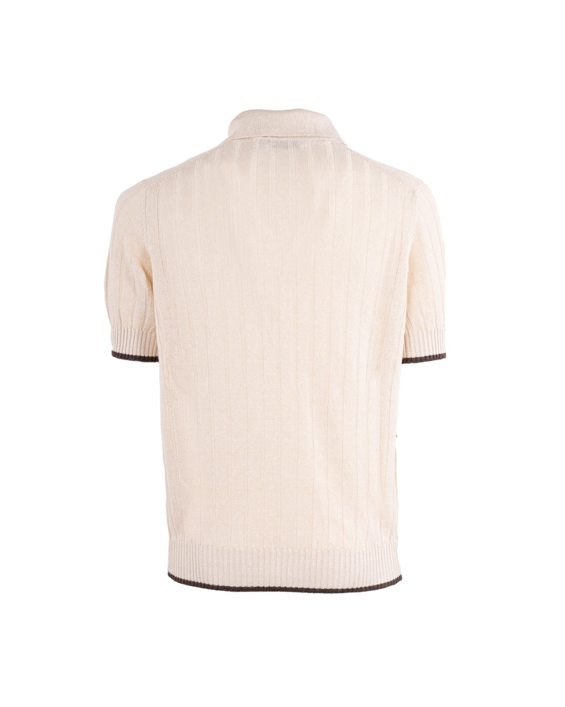 shop BRUNELLO CUCINELLI  Polo: Brunello Cucinelli polo in cotone e lino.
Abbottonatura frontale parziale.
Collo, fondo manica e fondo a costine.
Composizione: 77% Lino, 23% Cotone.
Made in Italy.. M2L707605-CGA60 number 9018551